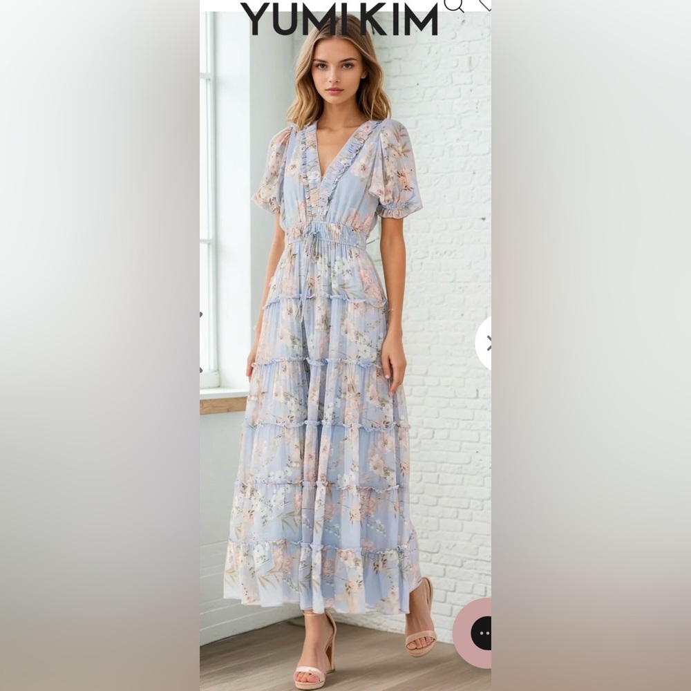 Yumi Kim Pastel Floral Maxi Dress